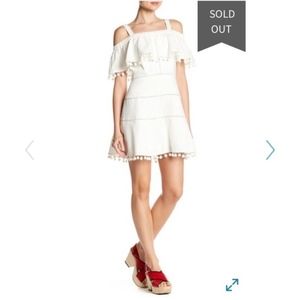 Red Carter Aster Linen Blend Dress